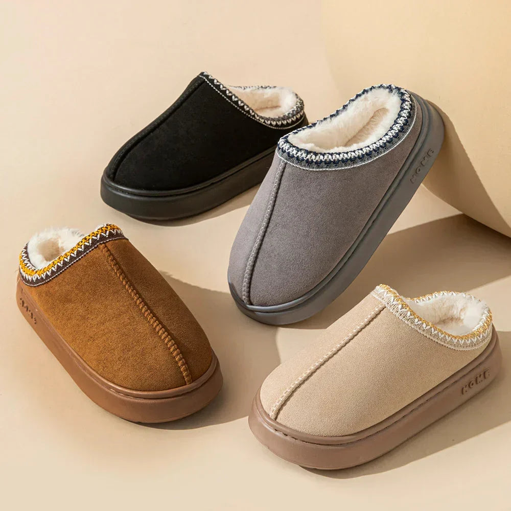 Karina - Fluffy Platform Slippers