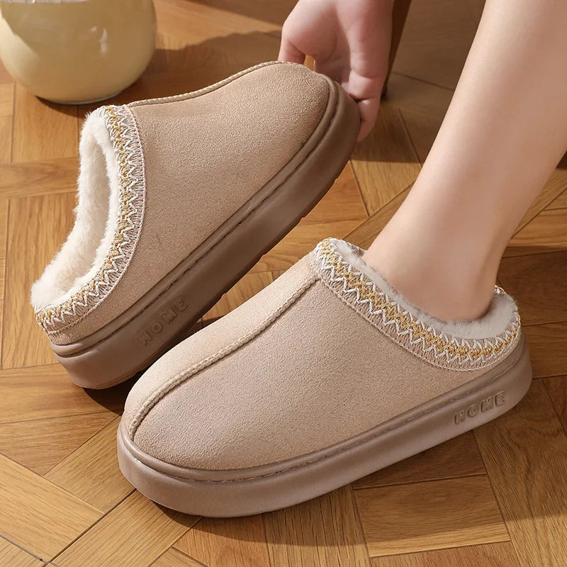 Karina - Fluffy Platform Slippers