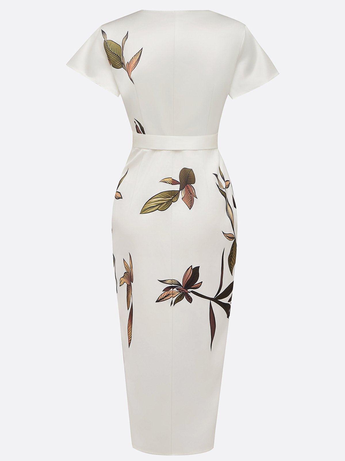 Tess - Elegant Wrap Midi Dress