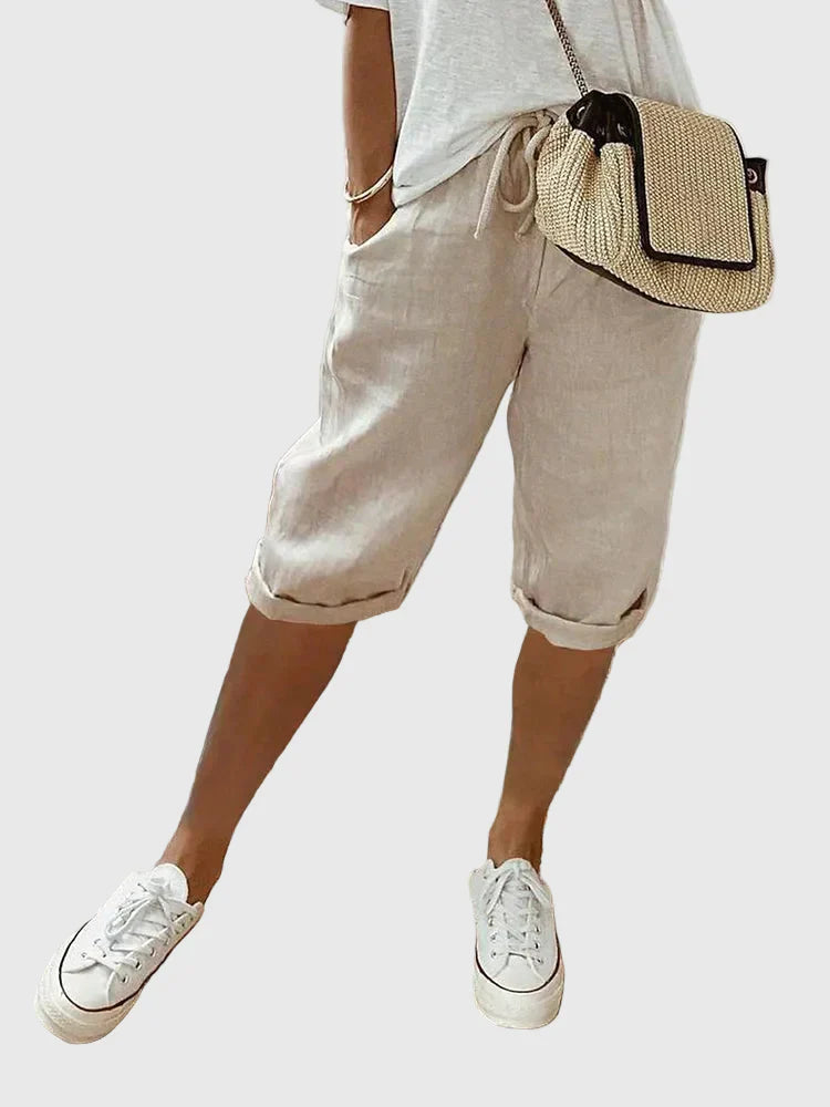 Spring | Light Cotton-Linen Shorts