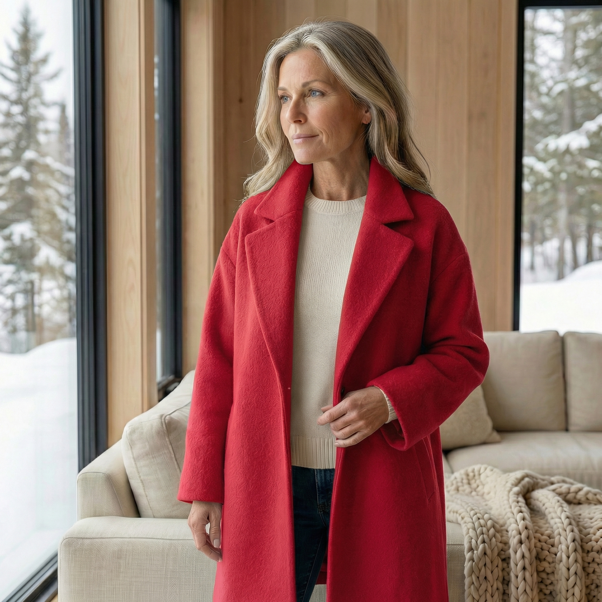 Vivienne | Luxe Winter Coat for Cold Weather Comfort.
