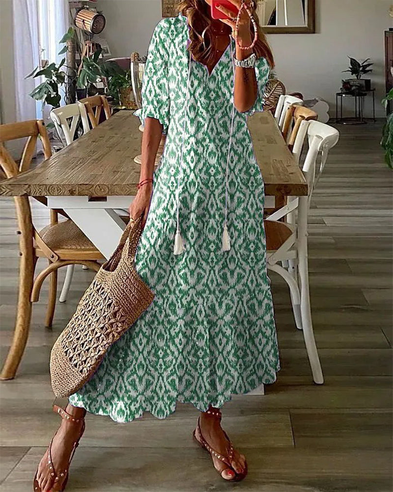 Fallon - Boho Tummy Coverage Dress