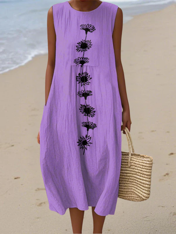 Emma Violet Bloom Midi Dress