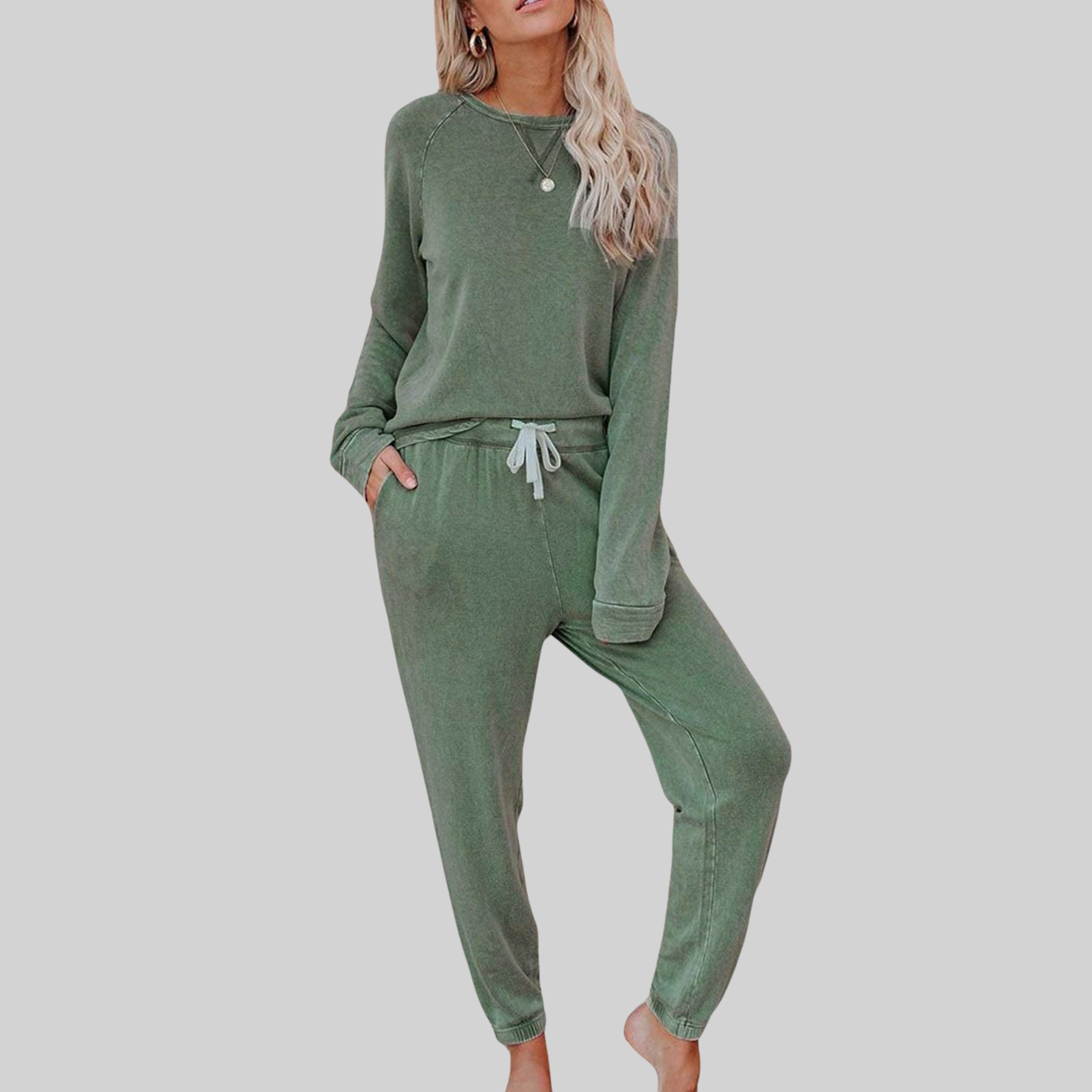 Jocelyn | Casual Long Sleeve and Sweatpants Set