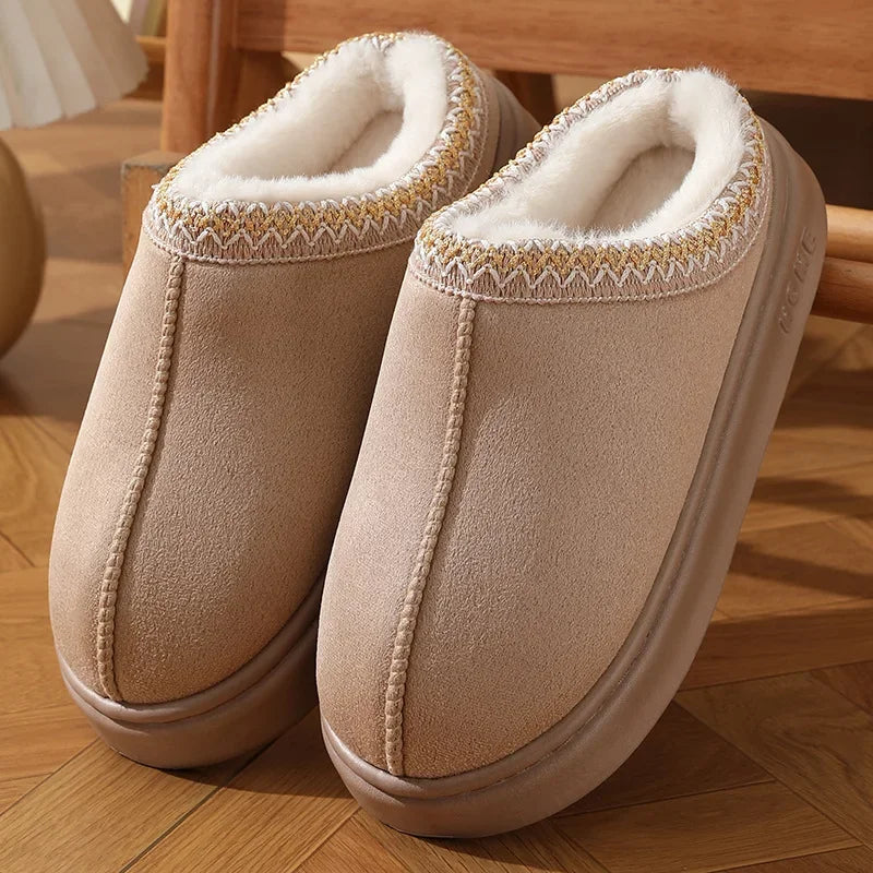 Karina - Fluffy Platform Slippers