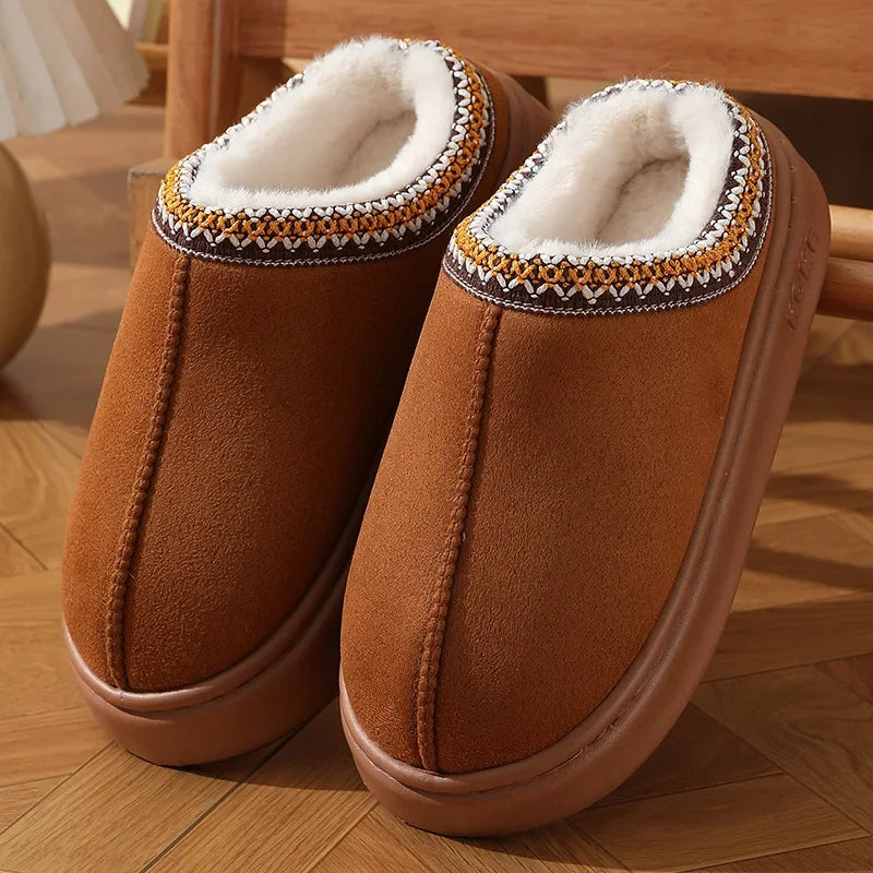 Karina - Fluffy Platform Slippers